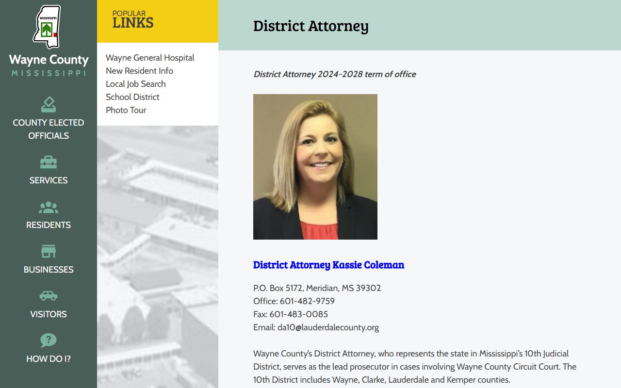 Clarke County arrest records and the 10th District attorney who files court charges