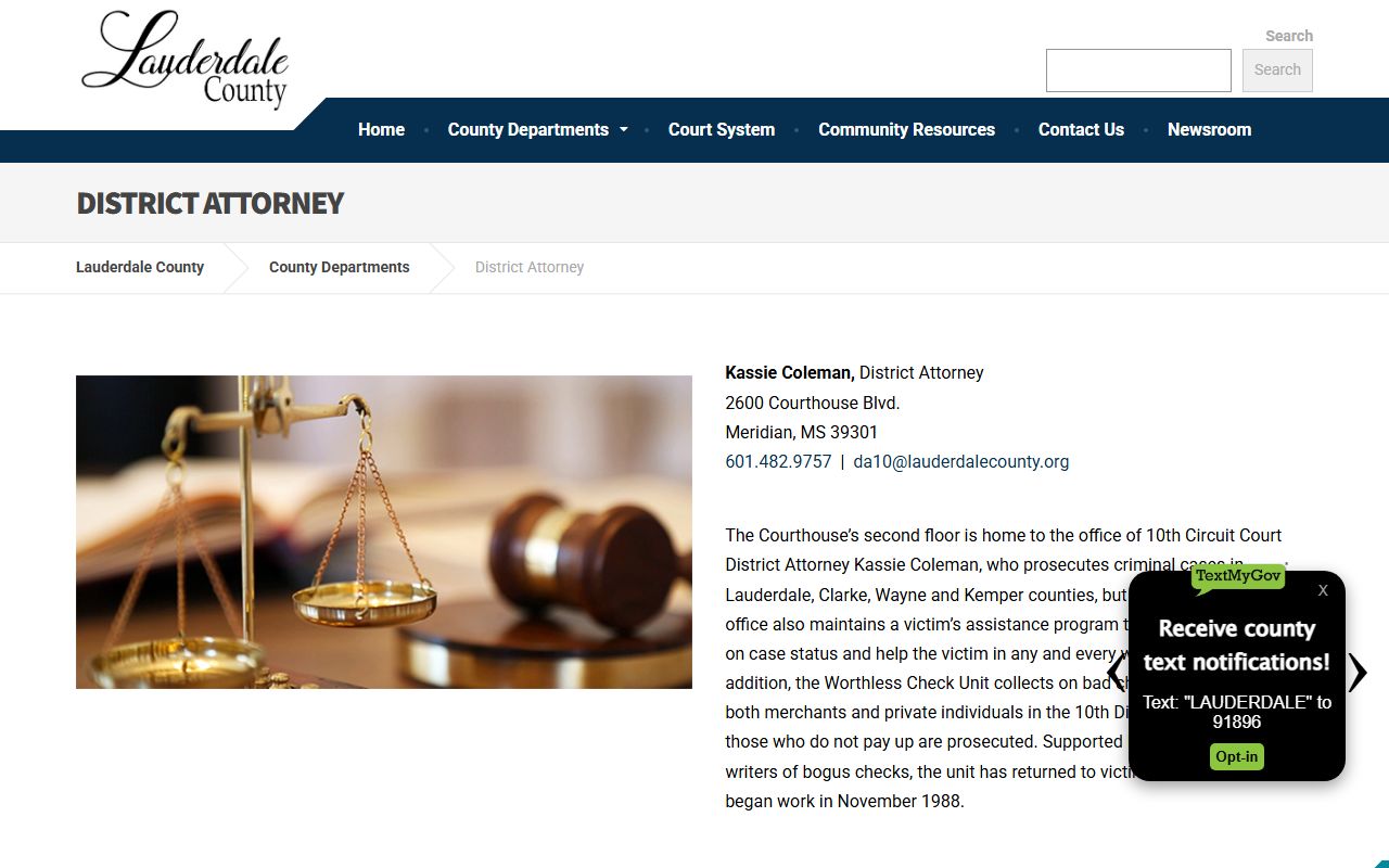 Clarke County criminal court records victim assistance through the 10th District attorney